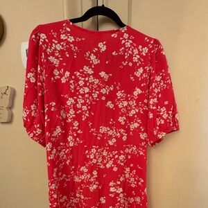 GAP Red Floral Dress